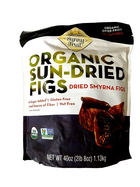 Sunny Fruit Organic Sun Dried Smyrna Figs Oz Lb Oz Kg Exp