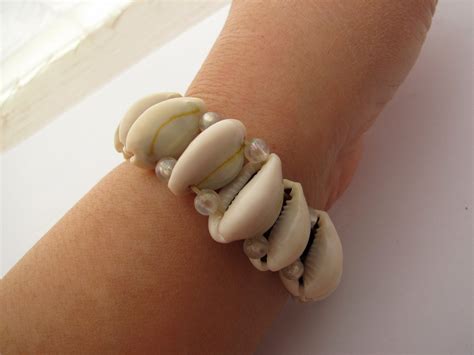 7 Natural Conch Elastic Bracelet 21mm Piece Bangle Etsy