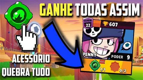 Quebra Tudo Dicas Sobre O AcessÓrio Da Penny No Brawl Stars Youtube