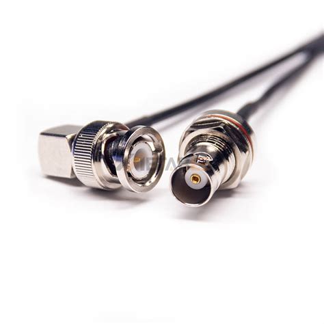 Right Angle Bnc Male To Bulkhead Bnc Female Cable Metabeeai