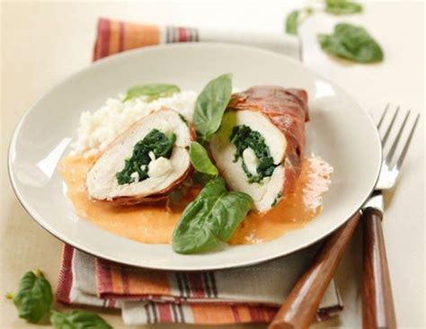 Gef Llte H Hnerbrust Mit Spinat Und Mozzarella Rezept Ichkoche At