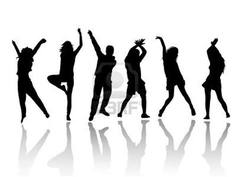 Silhouette People Party Dance Stock Photo 8059330 Dance Silhouette