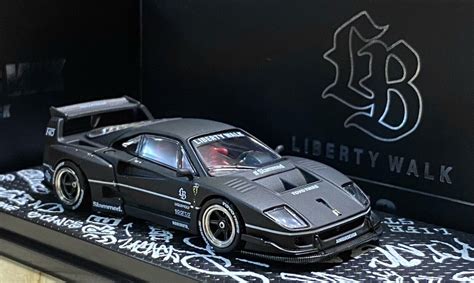 Inno64 LBWK F40 Matte Black HK ToyCar Salon 2023 Special Edition 1 64