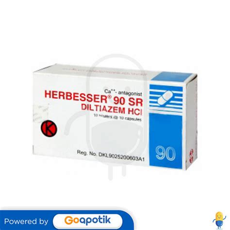 HERBESSER SR 90 MG BOX 100 KAPSUL Kegunaan Efek Samping Dosis Dan