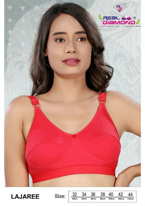 Non Padded Cotton Carrot Pink Regular Cup Bra Plain At Rs 136 5 Piece