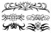 Snake And Dragon Tribal Tattoo Clipart Design Free Clipartix