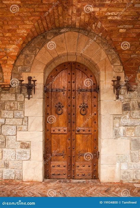 Oak Castle Doorway Stock Photo Image Of Masonry Lantern 19934800