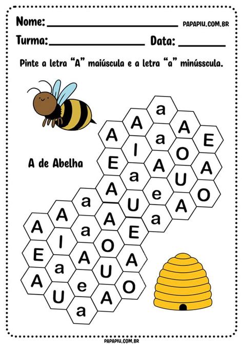 Atividades de Alfabetização Vogais Como ensinar as vogais de