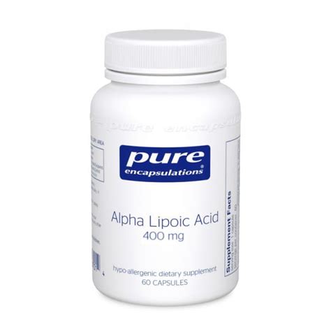 Pure Encapsulations ALPHA LIPOIC ACID 400 Capsules PLEIJ Salon Spa