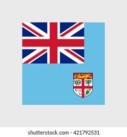 Flag Fiji Fiji Flag Vector Illustration Stock Vector Royalty Free