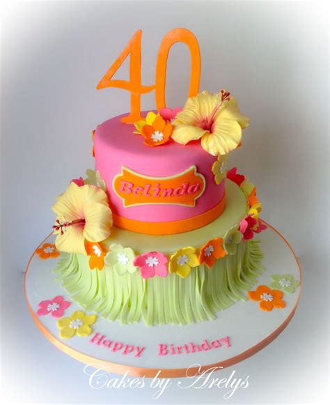 Hawaiian Tropical Cake Luau Cakes Hawaiian Birthday Cakes Hawaiian Party Cake