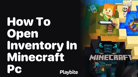 how to access inventory minecraft pc