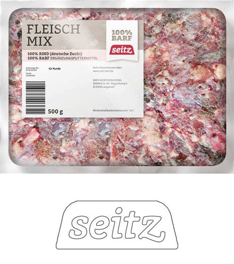 SEITZ Fleisch Pur Fleischmix Gewolft BARF