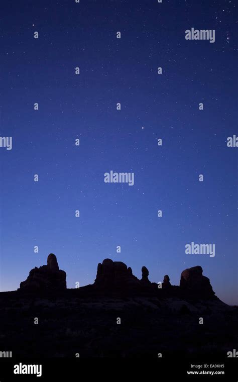 Night sky, Arches National Park, Utah Stock Photo - Alamy