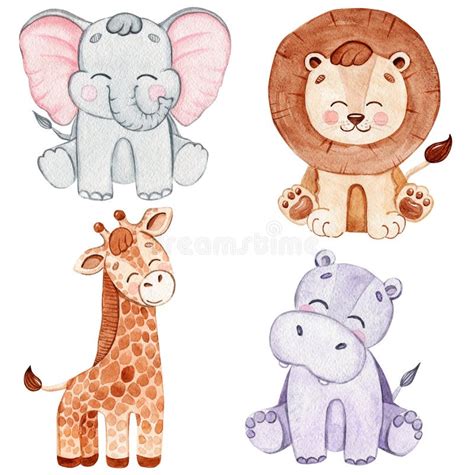 Watercolor Animals Stock Illustrations – 70,284 Watercolor Animals ...