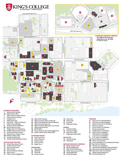 King's College Campus Map | King's College