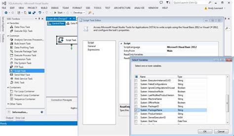 Sql Server The Basics Of The Ssis Script Task Notes From The Field