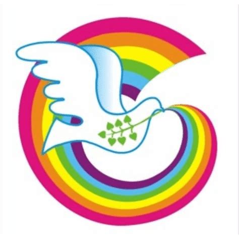 Peace Rainbow temporary tattoo - Bahai Resources