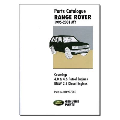 Range Rover P38 1995 2001 Parts Catalogue