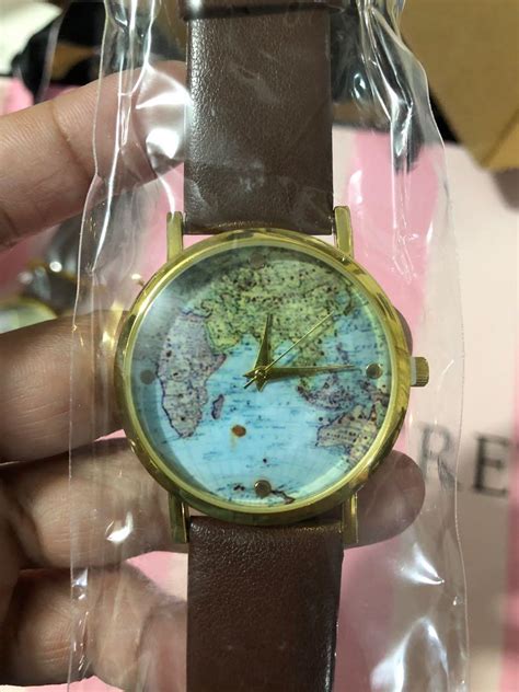 Claires World Map Face Watch Womens Fashion Watches And Accessories