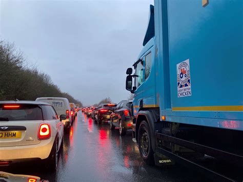 A140 Near Scole Roundabout At Junction With B1118 Sees Heavy Delays