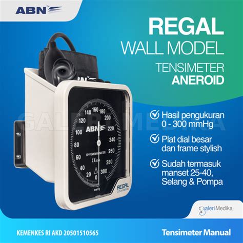 Jual Tensimeter Aneroid Abn Abn Regal Clock Aneroid Wall Model