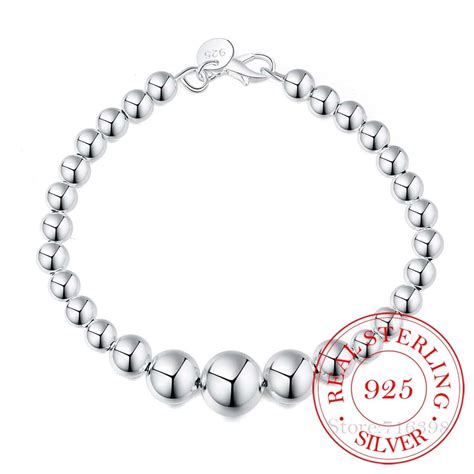 100 925 Silver Fashion Women S Jewelry Korean Full Heart Bracelet 20cm