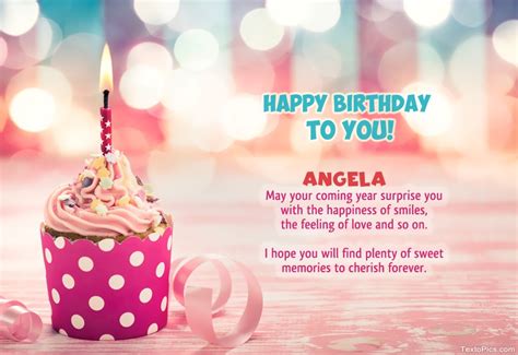 Wishes Angela for Happy Birthday.