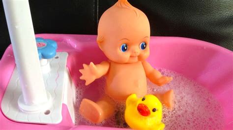 Baby Care Baby Doll Bath Time YouTube