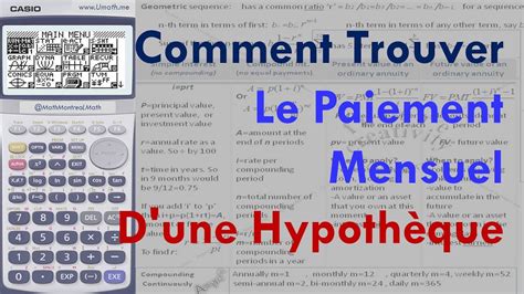 Comment Trouver Le Paiement Mensuel D une Hypothèque Le Solde Impayé