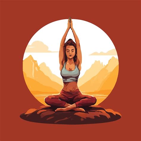 Premium Vector Woman Yoga Pose Vector