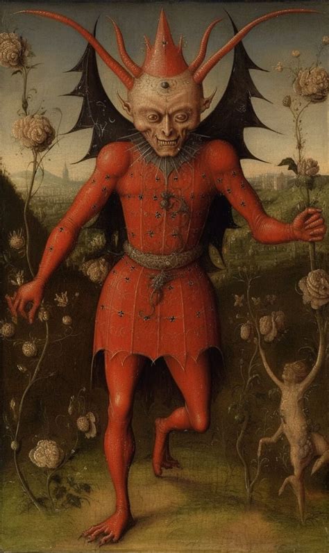 ArtStation - A middle ages grimoire demon in 2024 | Medieval paintings ...