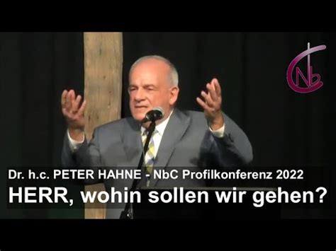 Predigt Dr H C Peter Hahne Profilkonferenz Johannes