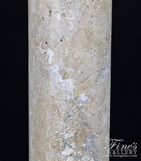 Marble Bases 3 Ft Tall Pedestal In Classic Light Travertine Mbs 333