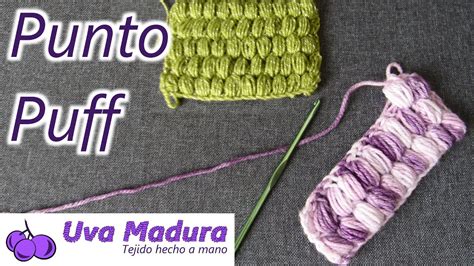 Como Tejer Punto Puff A Crochet Ganchillo Tutorial Paso A Paso Youtube