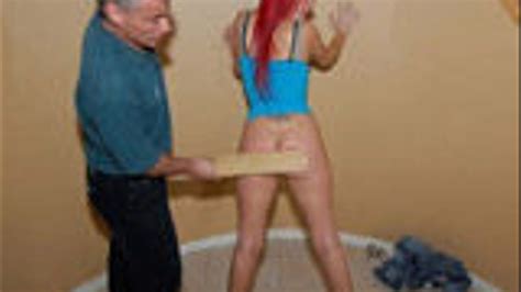 Spectacular Bare Bottom 10 Swat Paddling For Alison Miller At Boot Camp Firm Hand Spanking