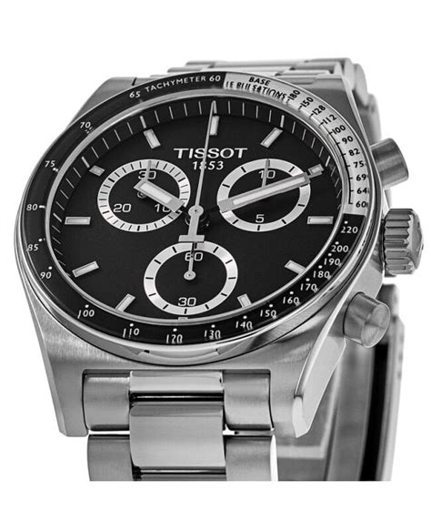 New Tissot Pr Chronograph Quartz Black Dial Men S Watch T