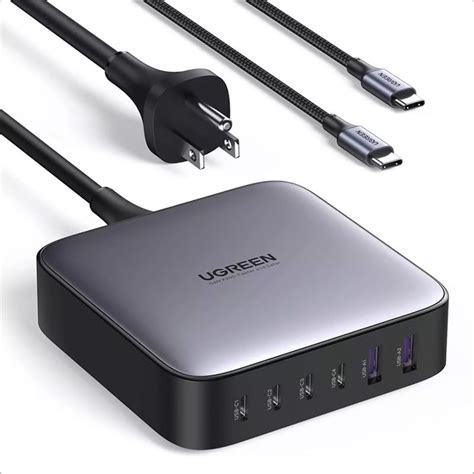 Cargador Pared 200w Gan 6 Puertos 4 Usb C 2 Usb A Ugreen UGREEN