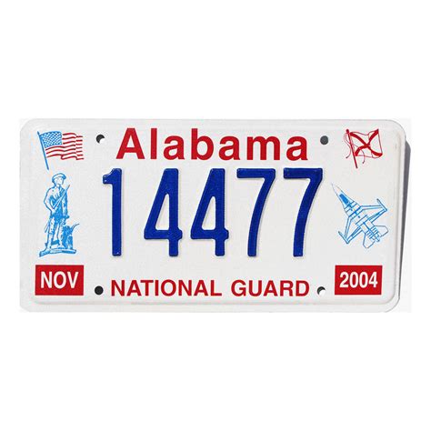 2004 Alabama National Guard #14477 | Collectible License Plates