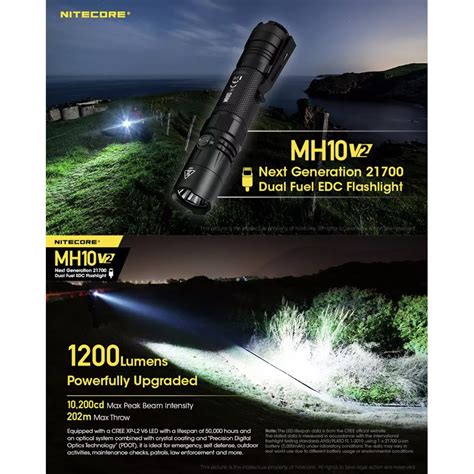 Nitecore Mh V Led Lumens Cree Xp L V Led