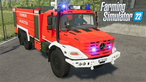 FS22 Mercedes Benz Ziegler Zetros FireDept Mod Farming Simulator 2022