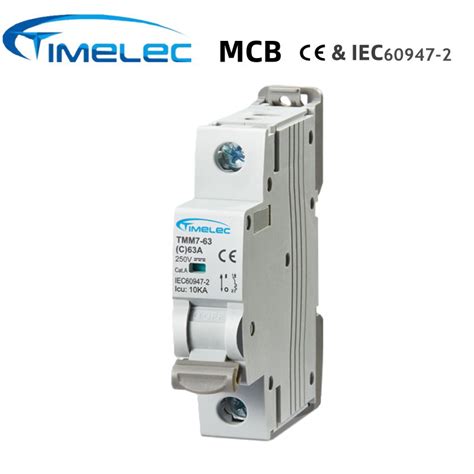 63a 230v 1pole Din Rail Mount Miniature Circuit Breaker MCB China