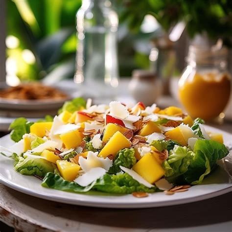 Premium AI Image | fruit and vegetable salad