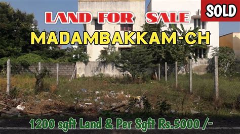 Id Land For Sale At Madambakkammanickkam Ngr Sft Cmda Appd