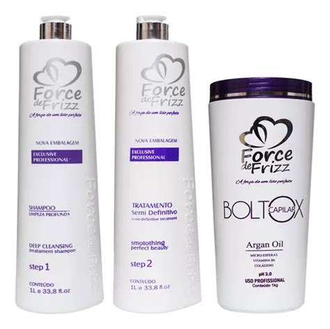 Force De Frizz Boltox Capilar Kit Escova Progressiva Top