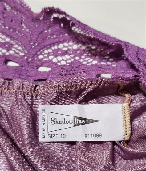 Shadowline Floral LACE Bikini Panty Shiny Nylon Silky 10 3XL Space PURPLE 11099 EBay