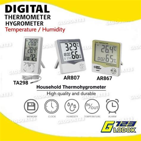 Jual Alat Ukur Suhu Ruangan Kelembaban Udara Thermometer Hygrometer