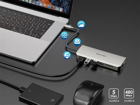 Wavlink Usb C Hub Triple Monitor In Laptop Docking Station