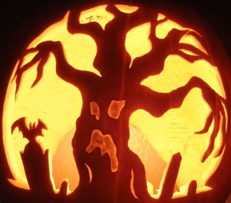 30+ Tree Stencil For Pumpkin Carving - DECOOMO