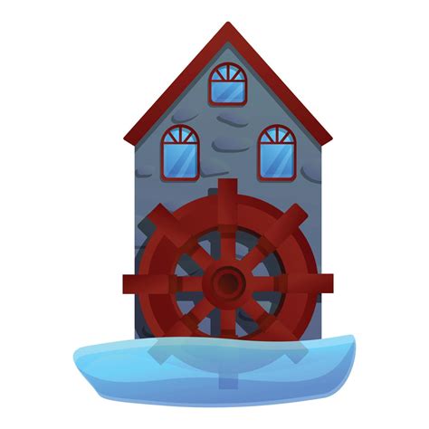 Tower Water Mill Icon Cartoon Style Vector Art At Vecteezy